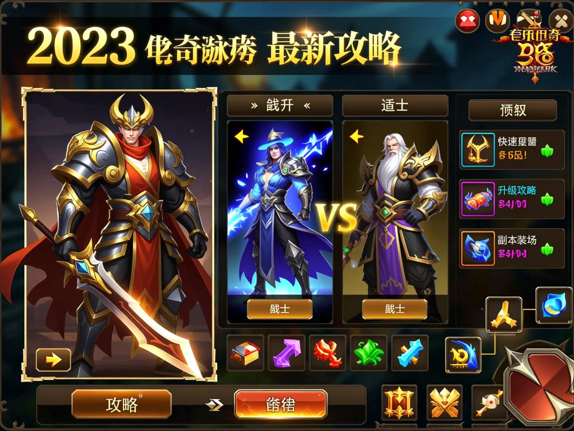 最美传奇私服2023最新攻略：职业选择、快速升级与极品装备获取技巧