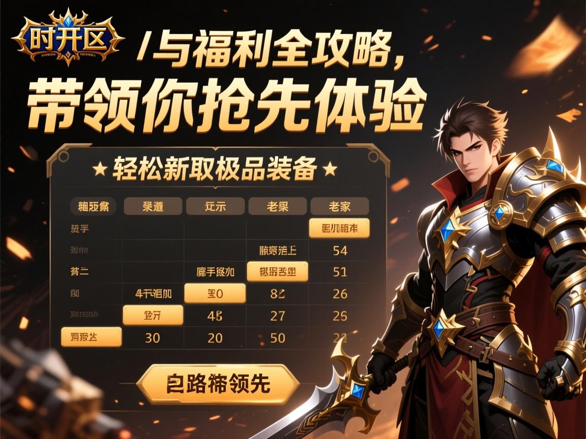传奇私服试开区时间表与福利全攻略：抢先体验获取极品装备